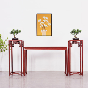 红木家具条案赞比亚血檀条几实木新中式平头案玄关桌香案条桌供桌