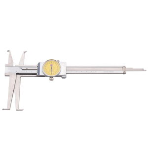 桂林广陆双内沟槽游标n卡尺数显长爪带表0-300內槽卡尺内径内孔15