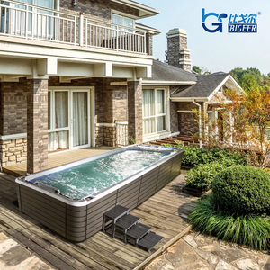 亚克力逆流无边际泳池民宿别墅私家庭院无尽头冲浪按摩恒温游泳池