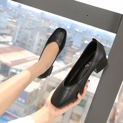 空姐工作鞋软底加绒