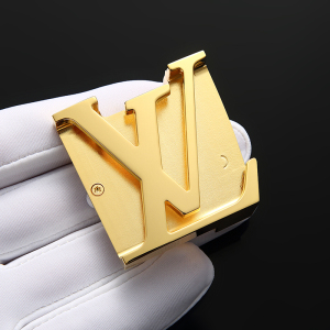 专柜原装正品lv皮带头男平滑扣螺丝扣纯铜腰带头单卖单扣钢扣4.