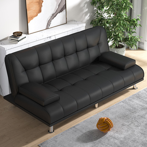 皮木折叠单人沙发