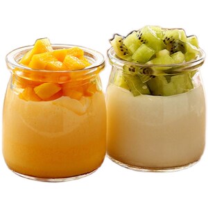 包邮酸奶小布丁杯密封带盖双皮奶大口烘焙磨具烤箱酸奶机奶店用瓶