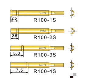 R100-4S正品华荣探针1.7针套 P100系列针套R100-4T测试针套顶针座