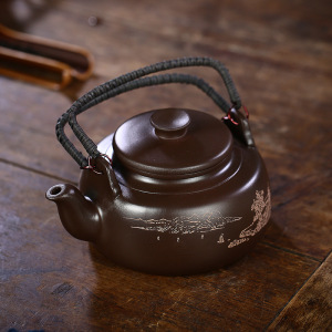 宜兴紫砂壶手提