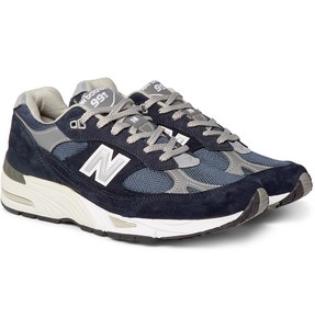 nb新百伦 991绒面革 网眼和皮革运动鞋男鞋女鞋反毛皮m991