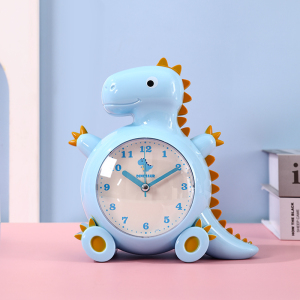 卡通可爱小狮子闹铃儿q童男孩闹钟起床神器卧室大音量学生钟表摆m