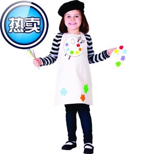 天才艺术家小画家儿18童演出表演服男女童职业体验服画家装扮服装