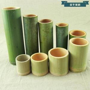 竹制品竹筒饭天然竹筒商用楠竹粽子蒸筒家用蒸饭竹管子 笔筒复古
