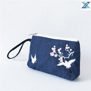 十字绣钱包手工刺绣diy零钱卡包自f己绣成品女款布艺简约古风拉链