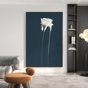 赛尔梵家居淘宝灰蓝色抽象装饰画现代轻奢客厅酒店餐厅入户玄关背景