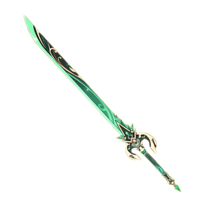 os道具 原神cosp磐auyl开结绿5星单手剑不可岩刃假发鞋现货