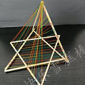 线立体构成手工制作材料包 综合点线面块学生作业s 方木棒 雪糕