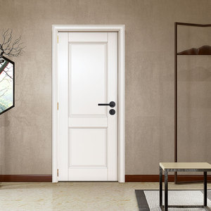 100%填充纯实木门室内门平开卧室门烤漆门卫生间门厨房门中式木门