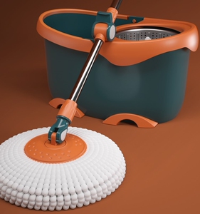 日本进口mkz旋转拖把家用一拖净懒人免手洗自动脱水甩干拖地神器