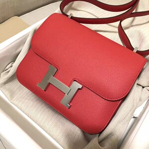 hermes/爱马仕 康康包constance翻盖h扣小方包单肩斜挎包女包