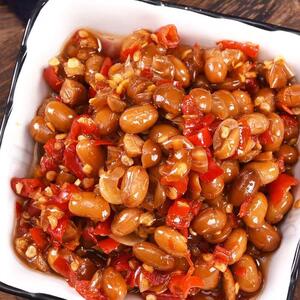 河南商丘特产香油辣椒酱豆500g瓶装豆糁酱香辣黄豆下饭酱夹馍拌饭