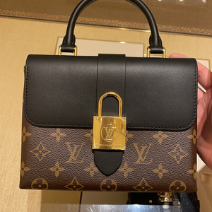 【好价拍】路易威登/lv女包locky拼色锁头包邮差包单肩包斜挎包