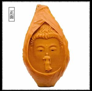 苏工橄榄核雕单籽手串一心向佛手链云斋核雕手工