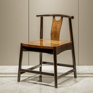 良艺 全实木半圈椅 新中式茶桌配套宾客椅 无异味 榫卯整装结实