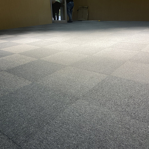 定制办公室方块地毯现代素色地垫PVC底方格拼接毯正方形ins客厅