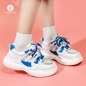 艾尚鞋邦网面丑萌大头憨憨鞋运动鞋女鞋夏季透气薄款休闲鞋老爹鞋