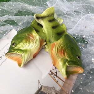 动物鲤鱼拖鞋女夏个性创意鱼嘴搞怪鞋子男女鱼形状的咸鱼沙滩