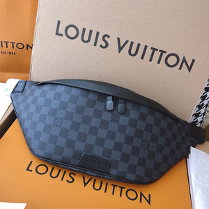 路易威登lv男包discovery棋盘格老花胸包腰包n40187