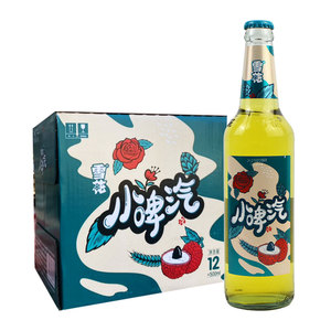 snow/雪花啤酒 小啤汽 玫瑰荔枝味碳酸饮料 500ml×12瓶装/整箱