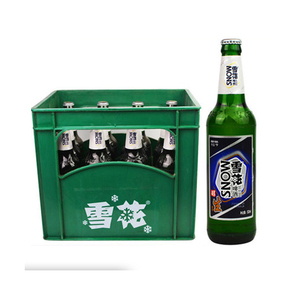 东北沈阳老雪花啤酒高度大绿棒子烈性12瓶500ml闷倒驴瓶装整箱