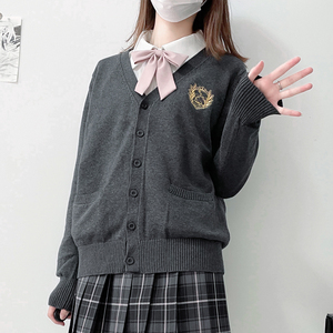 朴樱原创 十二星座 jk制服毛衣长袖日系学院风针织开衫外套女秋冬