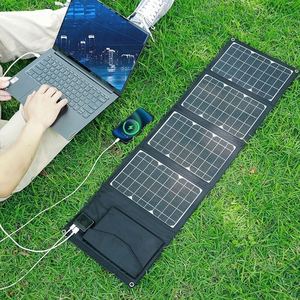 移动太阳能充电板光伏单晶5V12v18V快充电宝手机户外折叠电源发电