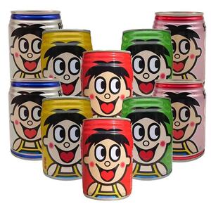 旺旺旺仔牛奶o泡果奶245ml*红绿灯黄蓝粉铁罐装儿童学生早餐饮料