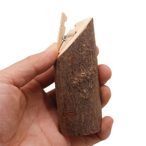 创意乡村木片 树枝结婚装饰摆件名片夹子 号牌木夹工艺品家居饰品