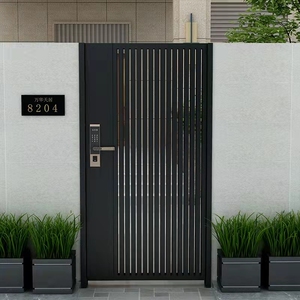 铁艺庭院门别墅门小区花园入户门单双开门不锈钢门乡村院子防盗门