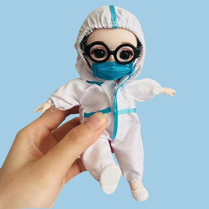 大白防疫志愿者纪念品医护人员钥匙扣抗疫公仔大白钥匙扣玩偶157人