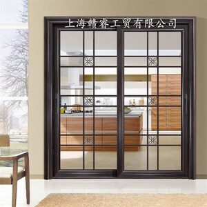 推拉门 镁房h推拉门钛厨合金拉厅阳台隔断推客钢化玻璃门定做
