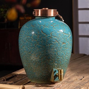 景德镇陶瓷酒坛子家用酒瓶10斤20斤30斤50斤装酒缸带密封龙头泡酒