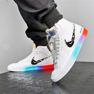 fВnike莆田正品aj1男鞋官网开拓者电玩像素高低帮板鞋空军一号女