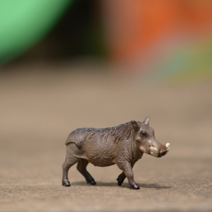 正品德国品牌思乐野猪14843疣猪仿真动物模型儿童玩具茶宠摆件