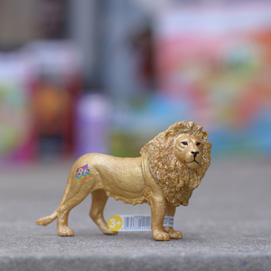 正版德国思乐72156金狮子周年纪念版车载居家摆件装饰动物模型