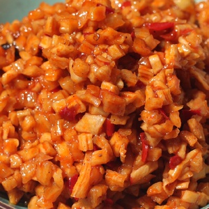 15斤武汉热干面萝卜丁香辣麻辣红油萝卜丁拌菜下饭菜咸菜酱菜商用