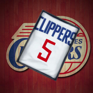 快船队5号哈雷尔球衣哈雷城市球迷版2号莱昂纳德球衣背心短裤热压