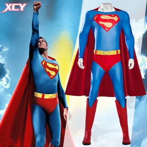 新次元1978电影版超人cos服伊斯特DC电影同款cosplay服装