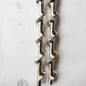 304不锈钢送料螺杆焊接输送丝杆喂料杆料筒注塑机平双螺旋杆定制