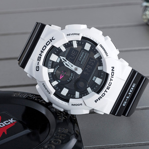 跨境卡西欧(casio)g-shock系列防水防震运动男表 黑白gax-100b-7a