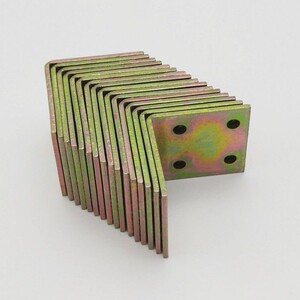 加厚8孔角码90度直角固定器角铁片l型支架三角铁层板托家具连接件