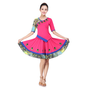 00栗苗百货店1淘宝夏季新款广场服装舞蹈服孔雀舞舞蹈套装孔雀衣服