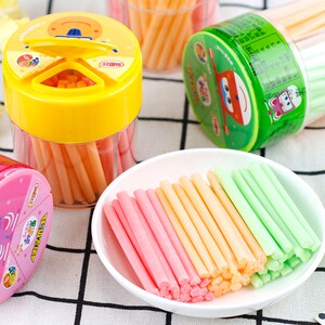 吸管糖粉儿童网红粉末糖可以吃的100g*6瓶果汁软糖水果糖小零食品