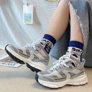 酸奶宇宙老爹鞋女ins潮流2021新款国潮休闲厚底小众学生运动鞋子